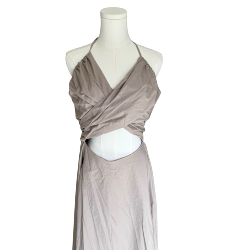 Abercrombie - NWT Crossover Bodice Midi Dress Sz XLP - Picture 4 of 9